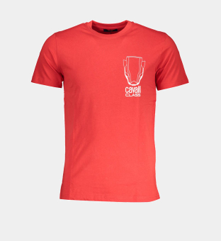 Cavalli Class T-shirt Mens Red