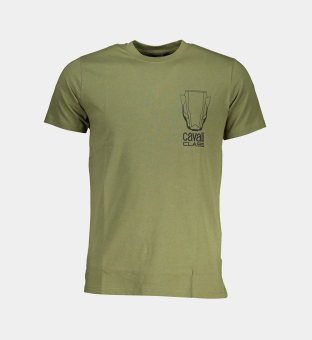 Cavalli Class T-shirt Mens Green