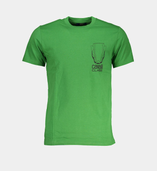 Cavalli Class T-shirt Mens Green