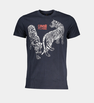 Cavalli Class T-shirt Mens Blue