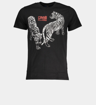 Cavalli Class T-shirt Mens Black