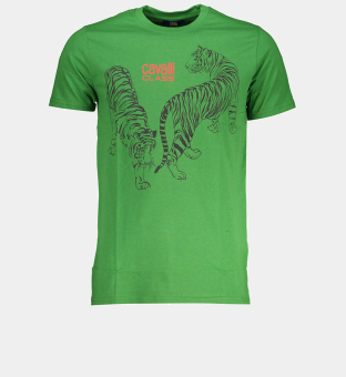Cavalli Class T-shirt Mens Green