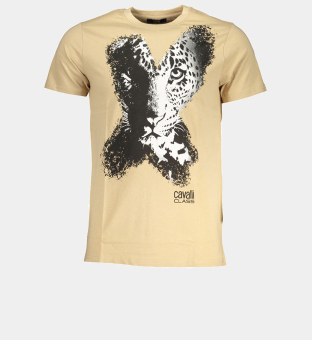 Cavalli Class T-shirt Mens Beige
