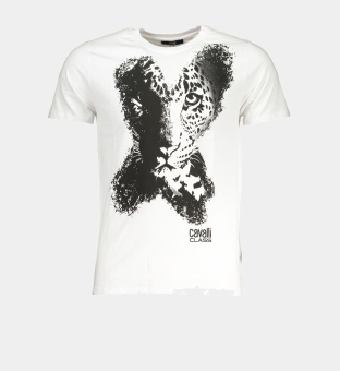Cavalli Class T-shirt Mens White