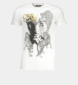 Cavalli Class T-shirt Mens White
