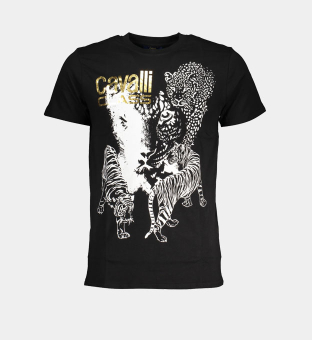 Cavalli Class T-shirt Mens Black