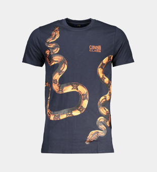 Cavalli Class T-shirt Mens Blue