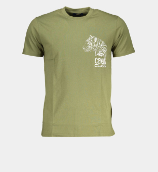 Cavalli Class T-shirt Mens Green