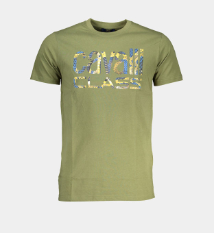 Cavalli Class T-shirt Mens Green
