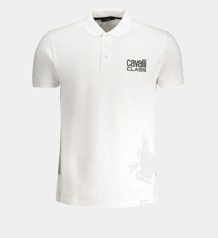 Cavalli Class Polo Shirt Mens White