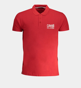 Cavalli Class Polo Shirt Mens Red