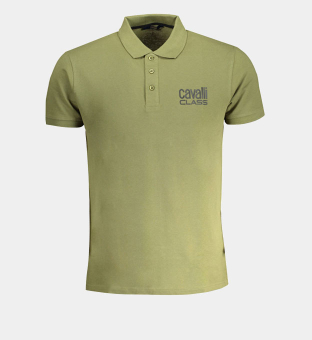 Cavalli Class Polo Shirt Mens Green