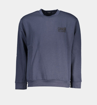 Cavalli Class Sweatshirt Mens Blue