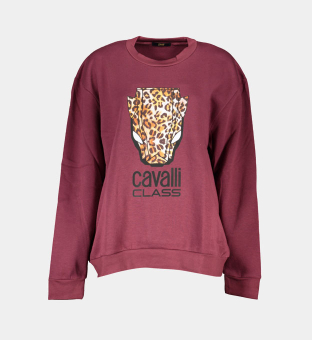 Cavalli Class Sweatshirt Womens Purple
