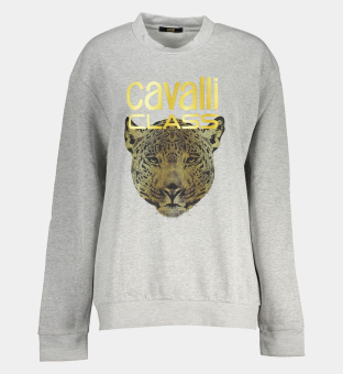 Cavalli Class Sweatshirt Womens Grey