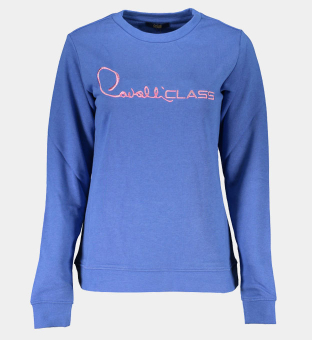 Cavalli Class Sweatshirt Womens Blue