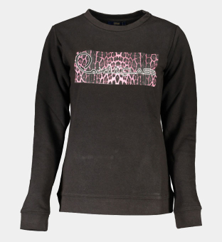 Cavalli Class Sweatshirt Womens Black