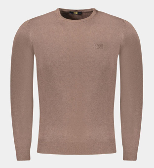Cavalli Class Sweater Mens Brown