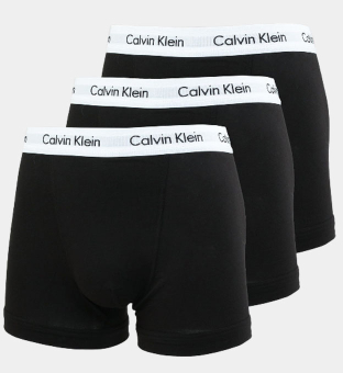 Calvin Klein 3 Pack Boxers Mens Black