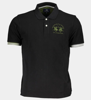 LA Martina Polo Shirt Mens Black