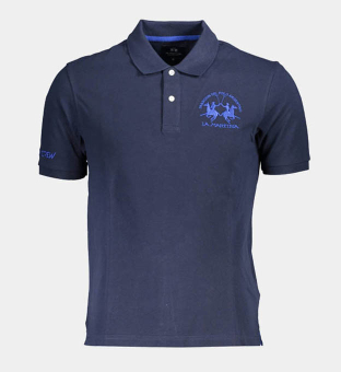 LA Martina Polo Shirt Mens Blue