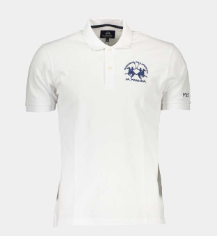 LA Martina Polo Shirt Mens White