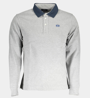 LA Martina Polo Shirt Mens Grey