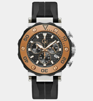 Guess Collection Watch Mens Black Brown